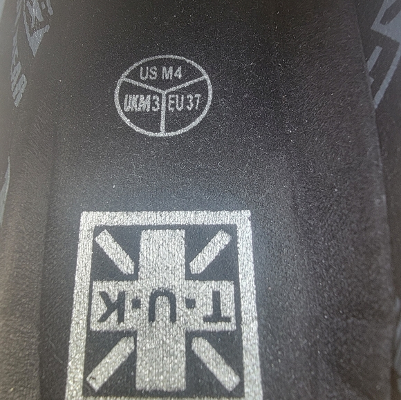 T.U.K Cow Print Platform Creepers Size 6 - Picture 6 of 8